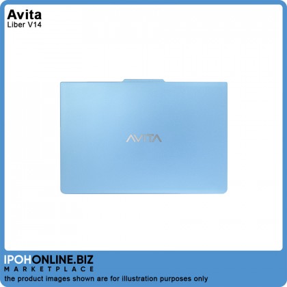 AVITA Liber V14 Laptop (I5-10210U 8GB 512GB SSD W10H 14 FHD IPS) Angel Blue - FOC Mouse + Backpack