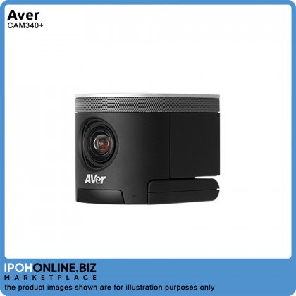 AVer CAM340+ Ultra HD 4K Huddle Room Collaboration USB Camera with Microphone / SONY Ultra 4K Sensor AVer CAM340+ Ultra HD 4K Huddle Room Collaboration USB Camera with Microphone / SONY Ultra 4K Sensor