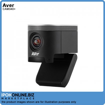 AVer CAM340+ Ultra HD 4K Huddle Room Collaboration USB Camera with Microphone / SONY Ultra 4K Sensor AVer CAM340+ Ultra HD 4K Huddle Room Collaboration USB Camera with Microphone / SONY Ultra 4K Sensor