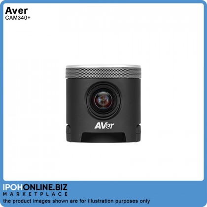 AVer CAM340+ Ultra HD 4K Huddle Room Collaboration USB Camera with Microphone / SONY Ultra 4K Sensor AVer CAM340+ Ultra HD 4K Huddle Room Collaboration USB Camera with Microphone / SONY Ultra 4K Sensor