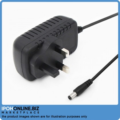 UK Plug AC 100-240V to DC 12V 2A Power Supply Adapter
