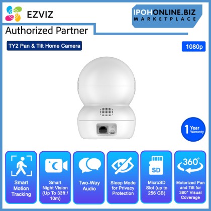 EZVIZ TY2 FHD 1080P 2MP Indoor Smart WiFi Pan & Tilt Home Camera EZVIZ TY2 FHD 1080P 2MP Indoor Smart WiFi Pan & Tilt Home Camera