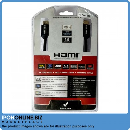 HDMI v2.0 Right Cable 1.5M