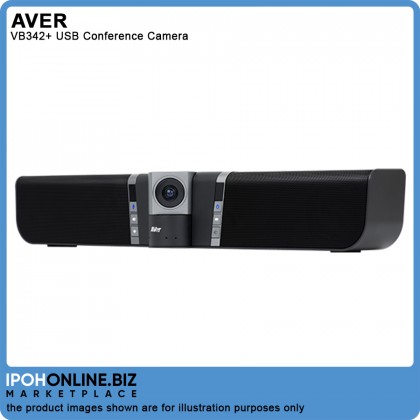 AVer VB342+ USB 4K UHD Huddle Room Camera Video Soundbar AVer VB342+ USB 4K UHD Huddle Room Camera Video Soundbar