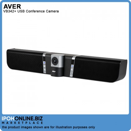 AVer VB342+ USB 4K UHD Huddle Room Camera Video Soundbar AVer VB342+ USB 4K UHD Huddle Room Camera Video Soundbar