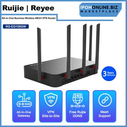 Ruijie Reyee RG-EG105GW All-in-One Business Wireless MESH VPN Router Ruijie Reyee RG-EG105GW All-in-One Business Wireless MESH VPN Router