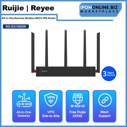 Ruijie Reyee RG-EG105GW All-in-One Business Wireless MESH VPN Router Ruijie Reyee RG-EG105GW All-in-One Business Wireless MESH VPN Router