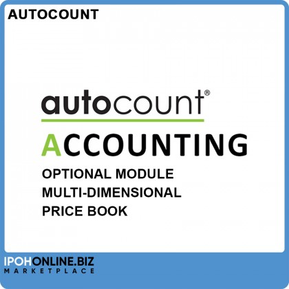 Multi-Dimensional Price Book (Optional Module) for AutoCount Accounting Version 2.0 Multi-Dimensional Price Book (Optional Module) for AutoCount Accounting Version 2.0