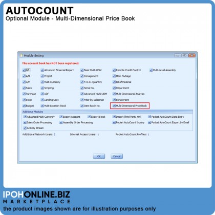 Multi-Dimensional Price Book (Optional Module) for AutoCount Accounting Version 2.0 Multi-Dimensional Price Book (Optional Module) for AutoCount Accounting Version 2.0