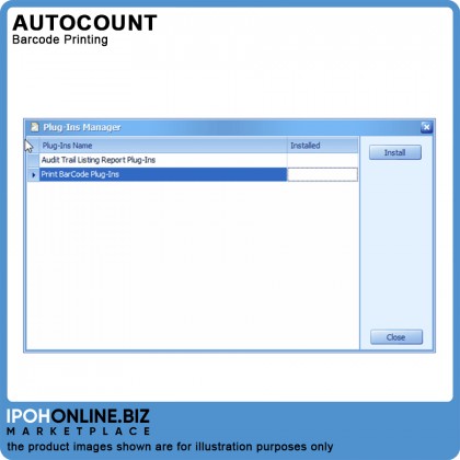 AutoCount Plug-In: Barcode Printing AutoCount Plug-In: Barcode Printing