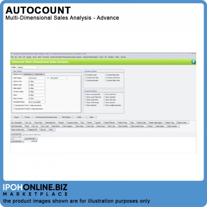 AutoCount Plug-In: Multi-Dimensional Sales Analysis - Advance AutoCount Plug-In: Multi-Dimensional Sales Analysis - Advance