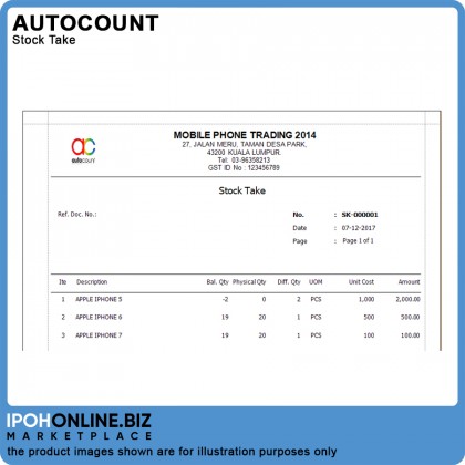 AutoCount Plug-In: Stock Take - Stock Adjustment AutoCount Plug-In: Stock Take - Stock Adjustment