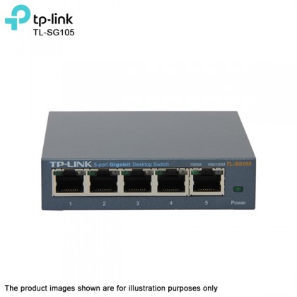 TP-LINK 5-Port Gigabit Business Solution Desktop Switch Metal Case TL-SG105 TP-LINK 5-Port Gigabit Business Solution Desktop Switch Metal Case TL-SG105