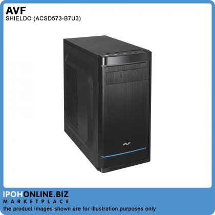 AVF SHIELDO BLACK SERIES ACSD573-B7U3 (BLUE) 7 PCI Slots ATX Casing With PSU 500W + CPU 8pin AVF SHIELDO BLACK SERIES ACSD573-B7U3 (BLUE) 7 PCI Slots ATX Casing With PSU 500W + CPU 8pin