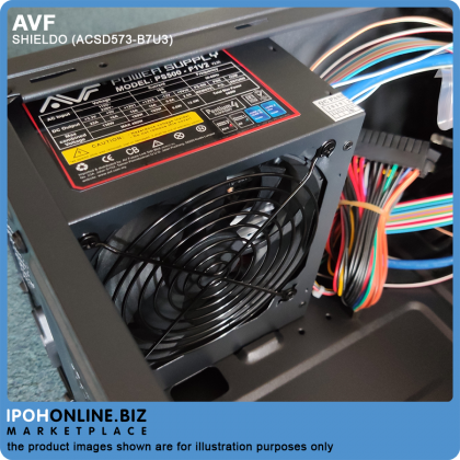 AVF SHIELDO BLACK SERIES ACSD573-B7U3 (BLUE) 7 PCI Slots ATX Casing With PSU 500W + CPU 8pin AVF SHIELDO BLACK SERIES ACSD573-B7U3 (BLUE) 7 PCI Slots ATX Casing With PSU 500W + CPU 8pin