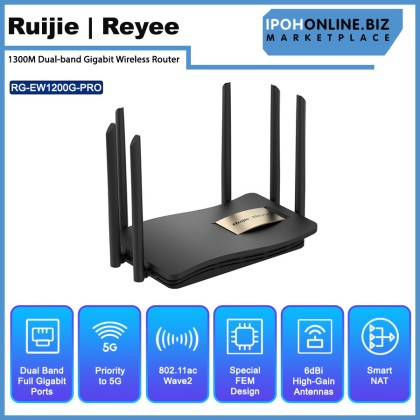 Ruijie Reyee Mesh RG-EW1200G PRO 1300M Dual-band Gigabit Wireless Router