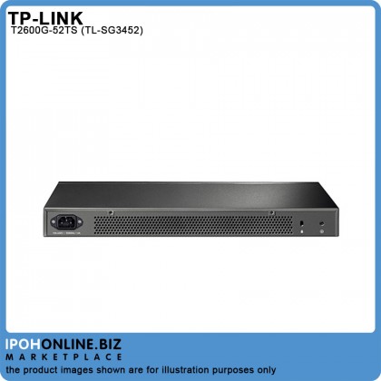 TP-LINK T2600G-52TS JetStream 48 Port Gigabit L2 Managed Switch with 4 SFP Slots (TL-SG3452)
