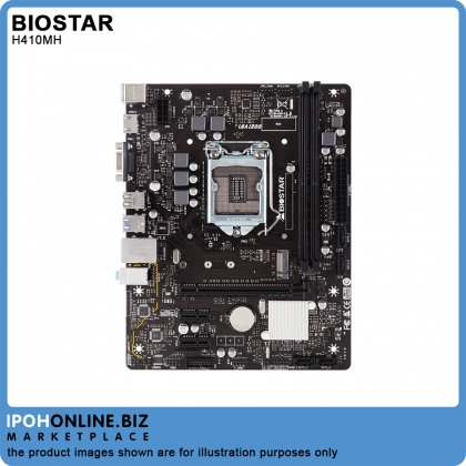 BIOSTAR H410MH Intel H410 1200 10th Gen DDR4 2666 M.2 HDMI VGA MICRO ATX Motherboard BIOSTAR H410MH Intel H410 1200 10th Gen DDR4 2666 M.2 HDMI VGA MICRO ATX Motherboard