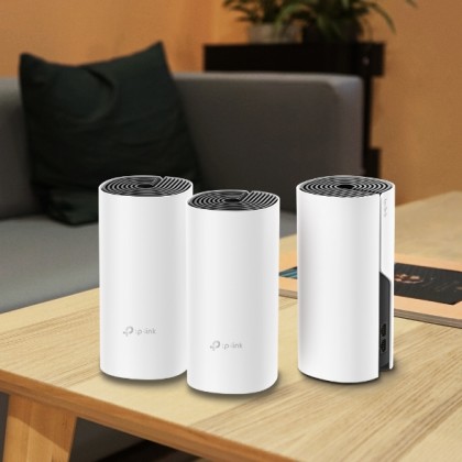 TP-Link Deco M4 3-Pack AC1200 Whole Home Mesh Wi-Fi System - Time Maxis Unifi Fiber