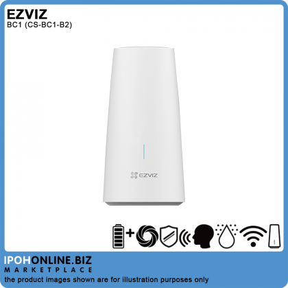 EZVIZ BC1 Wire-Free Smart Home Battery-Powered Camera Kit - CS-BC1-B2 1 Base + 2 Cam 1080P FHD EZVIZ BC1 Wire-Free Smart Home Battery-Powered Camera Kit - CS-BC1-B2 1 Base + 2 Cam 1080P FHD