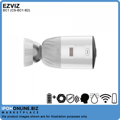 EZVIZ BC1 Wire-Free Smart Home Battery-Powered Camera Kit - CS-BC1-B2 1 Base + 2 Cam 1080P FHD EZVIZ BC1 Wire-Free Smart Home Battery-Powered Camera Kit - CS-BC1-B2 1 Base + 2 Cam 1080P FHD