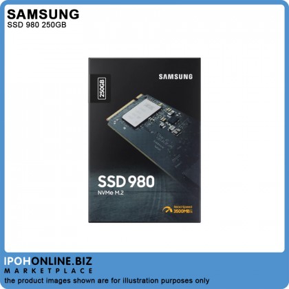 SAMSUNG SSD 980 NVMe M.2 2280 250GB - 3500MB/s Read Speed SAMSUNG SSD 980 NVMe M.2 2280 250GB - 3500MB/s Read Speed