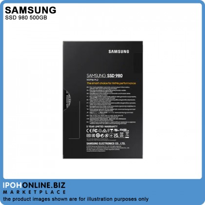 SAMSUNG SSD 980 NVMe M.2 2280 500GB - 3500MB/s Read Speed 