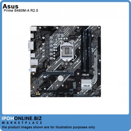 ASUS PRIME B460M-A R2.0 11th & 10th gen Intel H470 LGA 1200 HDMI DVI microATX Performance Motherboard ASUS PRIME B460M-A R2.0 11th & 10th gen Intel H470 LGA 1200 HDMI DVI microATX Performance Motherboard