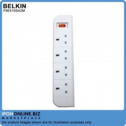 Belkin F9E410SA2M 4 Socket Surge Protector 