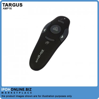 Targus P16 Wireless USB Presenter with Laser Pointer - Black AMP16AP Targus P16 Wireless USB Presenter with Laser Pointer - Black AMP16AP