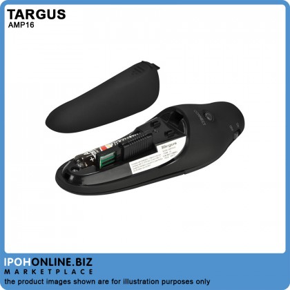 Targus P16 Wireless USB Presenter with Laser Pointer - Black AMP16AP Targus P16 Wireless USB Presenter with Laser Pointer - Black AMP16AP