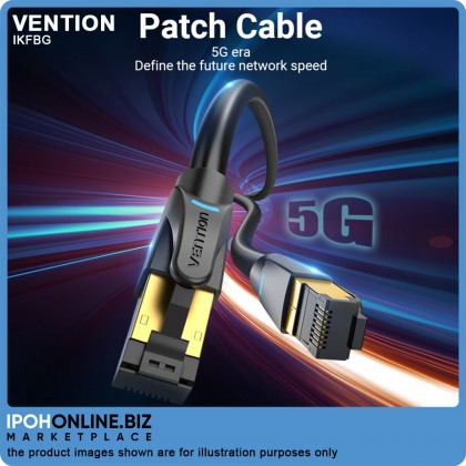 VENTION Cat8 Ethernet Cable SFTP Network Cable 2.5G/5G/10Gbps (1.5 Meter) For Gaming Server Workstation Hosting VENTION Cat8 Ethernet Cable SFTP Network Cable 2.5G/5G/10Gbps (1.5 Meter) For Gaming Server Workstation Hosting