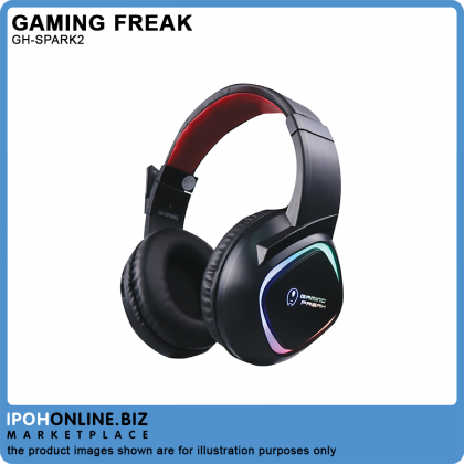 Gaming Freak Spark 2 Virtual 7.1 RGB Effect Surround Sound USB Gaming Headset With Noise Cancelling Mic Gaming Freak Spark 2 Virtual 7.1 RGB Effect Surround Sound USB Gaming Headset With Noise Cancelling Mic
