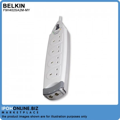 Belkin F9H402sa2M-MY 4-Socket Surge Protector 