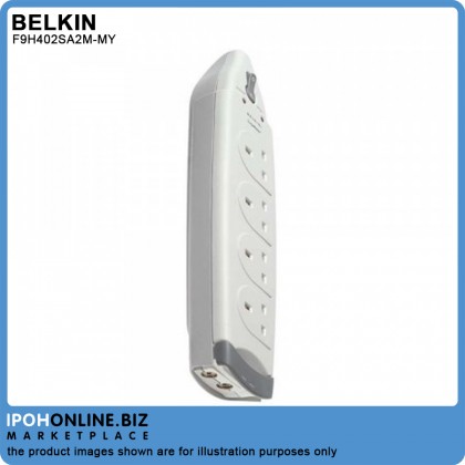 Belkin F9H402sa2M-MY 4-Socket Surge Protector Belkin F9H402sa2M-MY 4-Socket Surge Protector