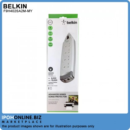 Belkin F9H402sa2M-MY 4-Socket Surge Protector 