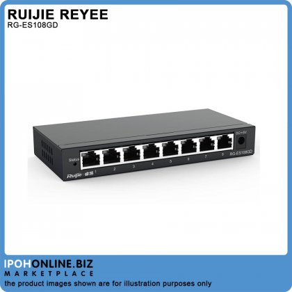 Ruijie Reyee RG-ES108GD 8-Port Gigabit Unmanaged Metal Switch