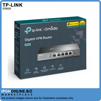 TP-LINK ER605 (TL-R605) Omada Gigabit VPN Router TP-LINK ER605 (TL-R605) Omada Gigabit VPN Router