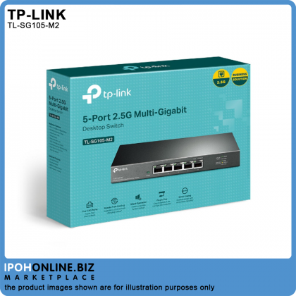 TP-LINK TL-SG105-M2 5-Port 2.5G Multi-Gigabit Desktop Switch