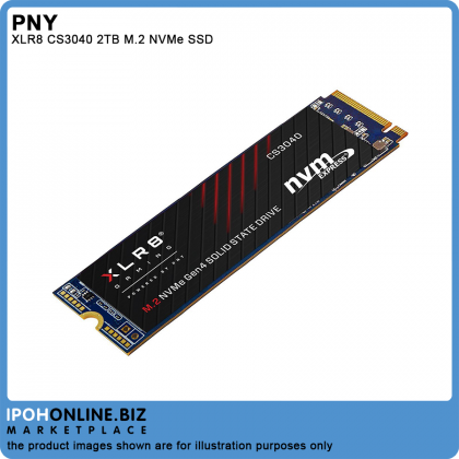 PNY XLR8 CS3040 2TB M.2 2280 PCIe NVMe Gen4 SSD - 5600Mbs Read