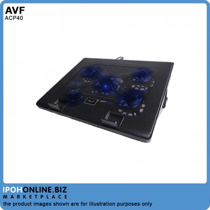 AVF ACP40 Notebook Cooler Pad - Super Silent Cooling Fan / Adjustable Stand and Compatible for 12" ~ 17" Laptop AVF ACP40 Notebook Cooler Pad - Super Silent Cooling Fan / Adjustable Stand and Compatible for 12" ~ 17" Laptop