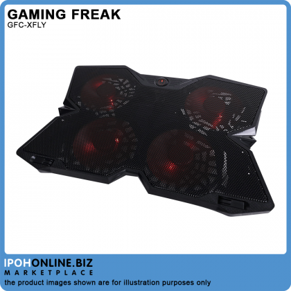 Gaming Freak GFC-XFLY Gaming Notebook Cooling Pad With 4x140mm Red LED Fan Up To 17" Laptop Gaming Freak GFC-XFLY Gaming Notebook Cooling Pad With 4x140mm Red LED Fan Up To 17" Laptop