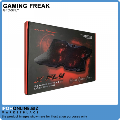 Gaming Freak GFC-XFLY Gaming Notebook Cooling Pad With 4x140mm Red LED Fan Up To 17" Laptop Gaming Freak GFC-XFLY Gaming Notebook Cooling Pad With 4x140mm Red LED Fan Up To 17" Laptop