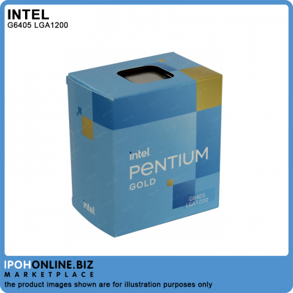 Intel Pentium Gold G6405 4M Cache 4.10 GHz DDR4 2666 LGA 1200 10th Gen Processor with UHD Graphics 610 Intel Pentium Gold G6405 4M Cache 4.10 GHz DDR4 2666 LGA 1200 10th Gen Processor with UHD Graphics 610