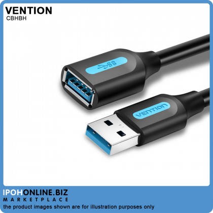 VENTION USB Extension Cable USB3.0 Extender 2M Cord Type A Male To Female Data Transfer Lead