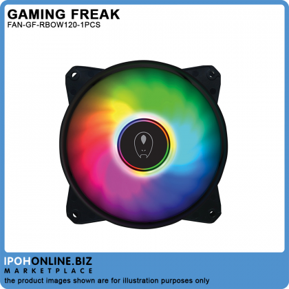 Gaming Freak GF-RBOW120 FIXED LUMINA IRIS RAINBOW 12cm LED PC Fan Gaming Freak GF-RBOW120 FIXED LUMINA IRIS RAINBOW 12cm LED PC Fan