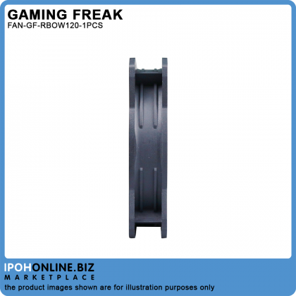 Gaming Freak GF-RBOW120 FIXED LUMINA IRIS RAINBOW 12cm LED PC Fan Gaming Freak GF-RBOW120 FIXED LUMINA IRIS RAINBOW 12cm LED PC Fan