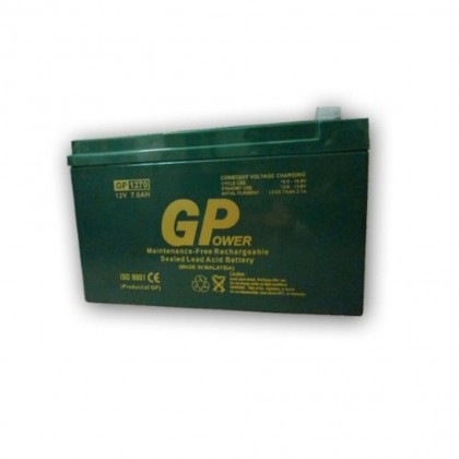 GP 12V 7.0AH Rechargeable Seal Lead Acid Back Up Battery - Autogate / Alarm / UPS Backup GP 12V 7.0AH Rechargeable Seal Lead Acid Back Up Battery - Autogate / Alarm / UPS Backup