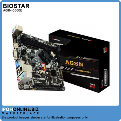 BIOSTAR A68N-5600E AMD A4-3350B Quad Core Up To 2.4GHz DDR3 HDMI VGA Mini ITX Motherboard With Radeon R4 Graphics BIOSTAR A68N-5600E AMD A4-3350B Quad Core Up To 2.4GHz DDR3 HDMI VGA Mini ITX Motherboard With Radeon R4 Graphics