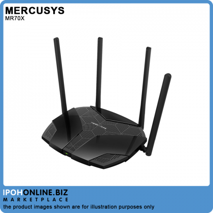 Mercusys MR70X AX1800 Wireless Dual Band Gigabit MU-MIMO WiFi 6 Router With VPN & Access Point - Unifi Time Maxis Celcom Digi Allo Mercusys MR70X AX1800 Wireless Dual Band Gigabit MU-MIMO WiFi 6 Router With VPN & Access Point - Unifi Time Maxis Celcom Digi Allo